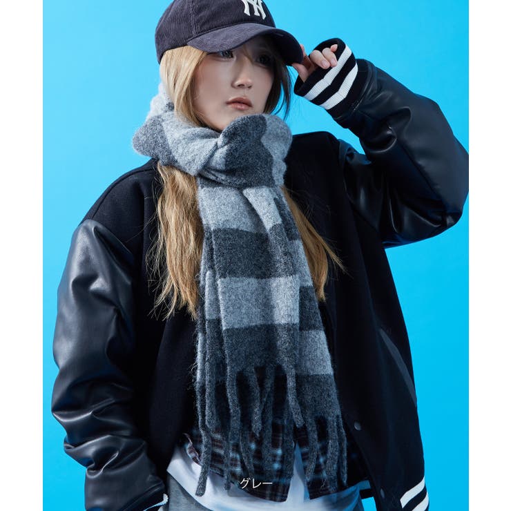 ボーダー マフラー ストール | improves | 詳細画像2 