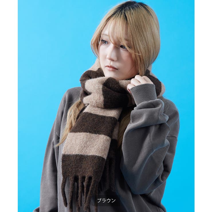 ボーダー マフラー ストール | improves | 詳細画像11 
