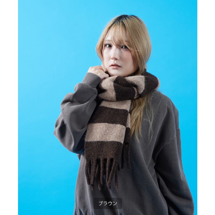 ボーダー マフラー ストール | improves | 詳細画像12 