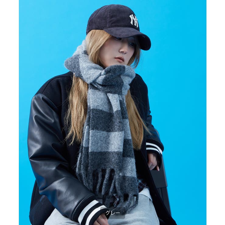 ボーダー マフラー ストール | improves | 詳細画像3 