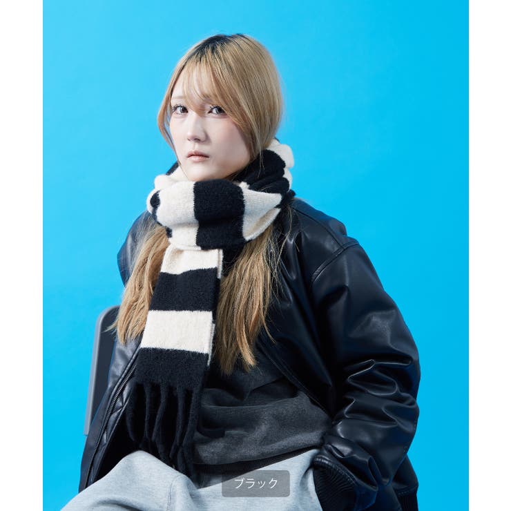 ボーダー マフラー ストール | improves | 詳細画像9 