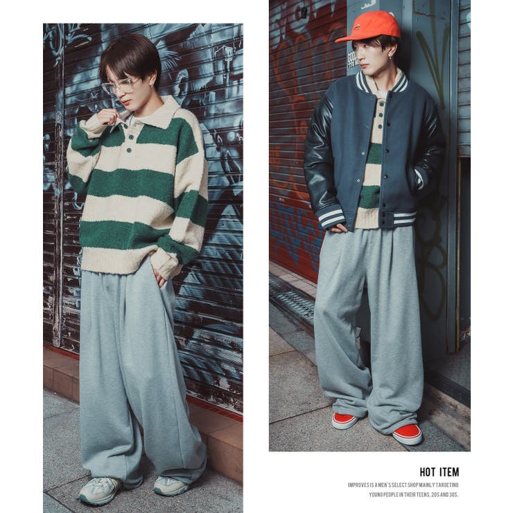 ニット ラガーシャツ ポロカラーセーター | improves | 詳細画像12 