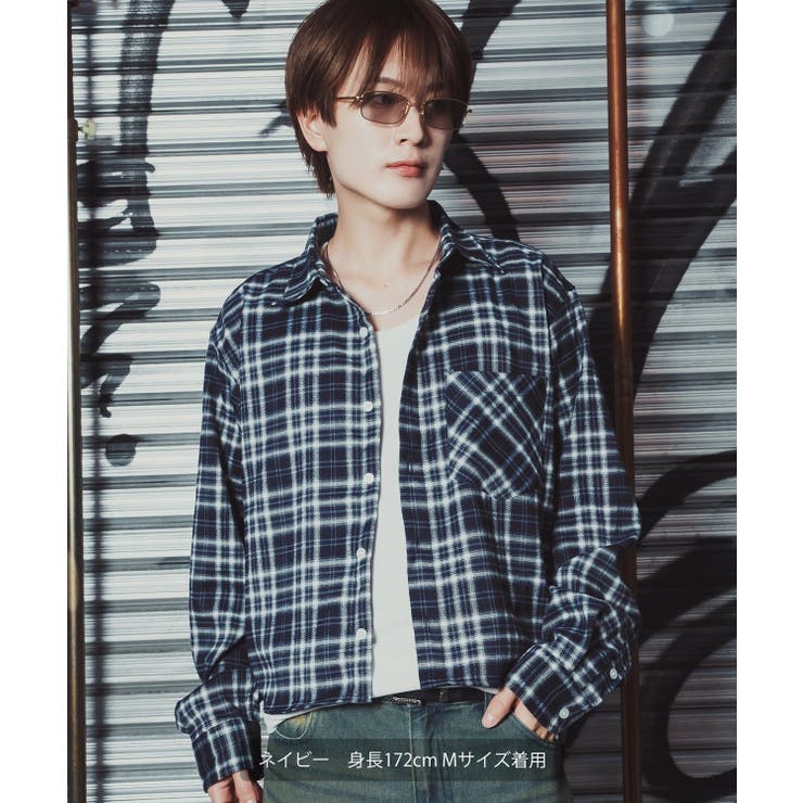 チェックシャツ クロップド丈 メンズ | improves | 詳細画像9 