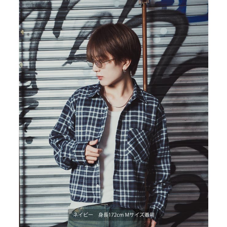 チェックシャツ クロップド丈 メンズ | improves | 詳細画像10 