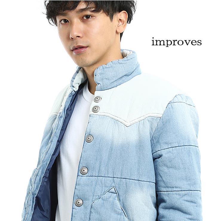 中綿ジャケット メンズ デニム 品番 Ip Improves インプローブス のメンズ ファッション通販 Shoplist ショップリスト