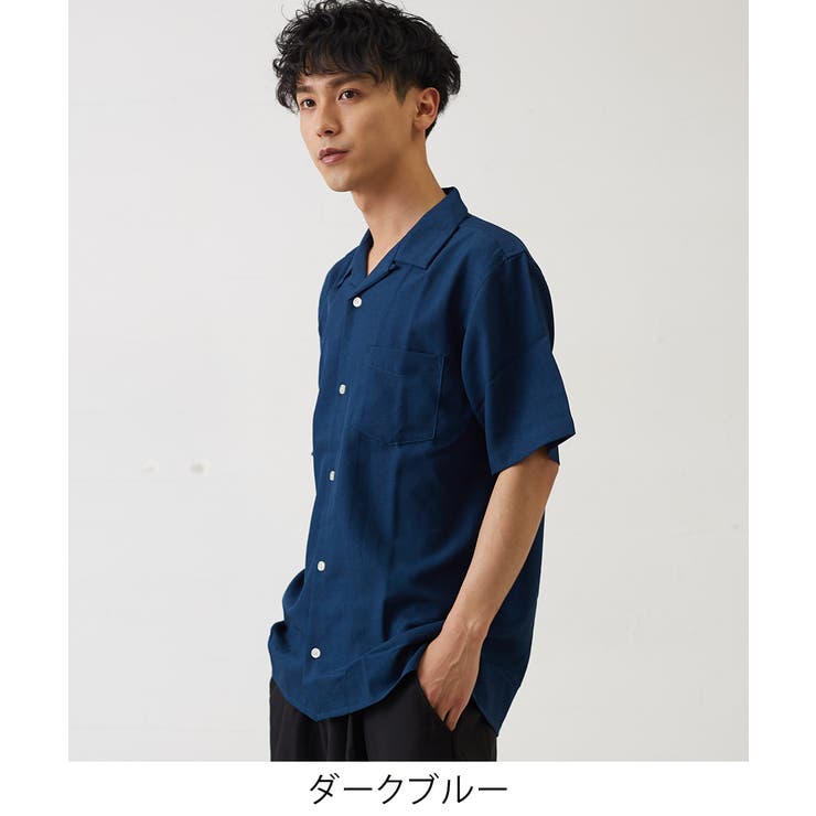 ネイビー 襟付き 半袖シャツ adidas アディダス 襟付き半袖シャツ ネイビー×白 スキッパー 3