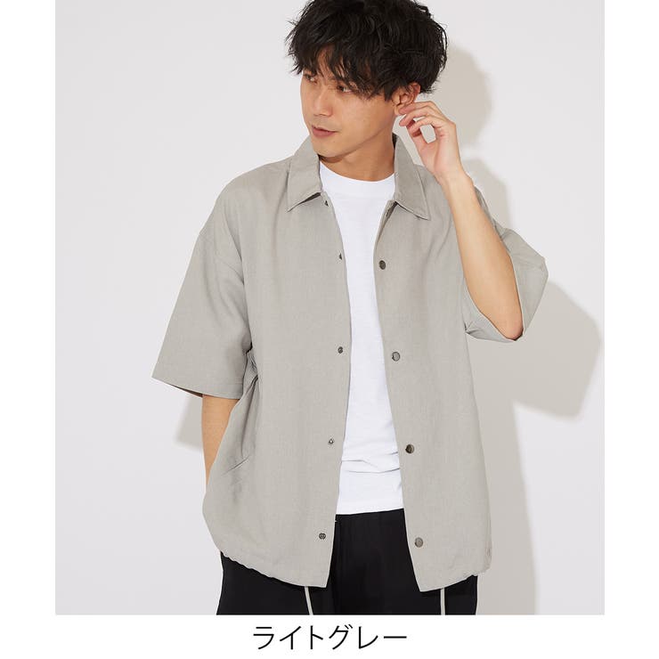 半袖コーチシャツ シャツ メンズ[品番：IP000005104]｜improves（イン