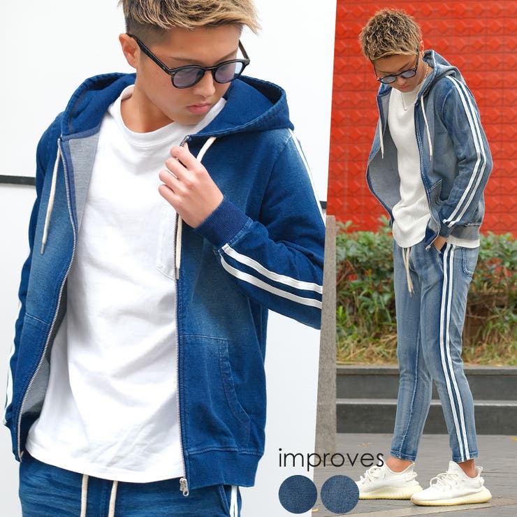 パーカー メンズ カットデニム 品番 Ip Improves インプローブス のメンズ ファッション通販 Shoplist ショップリスト