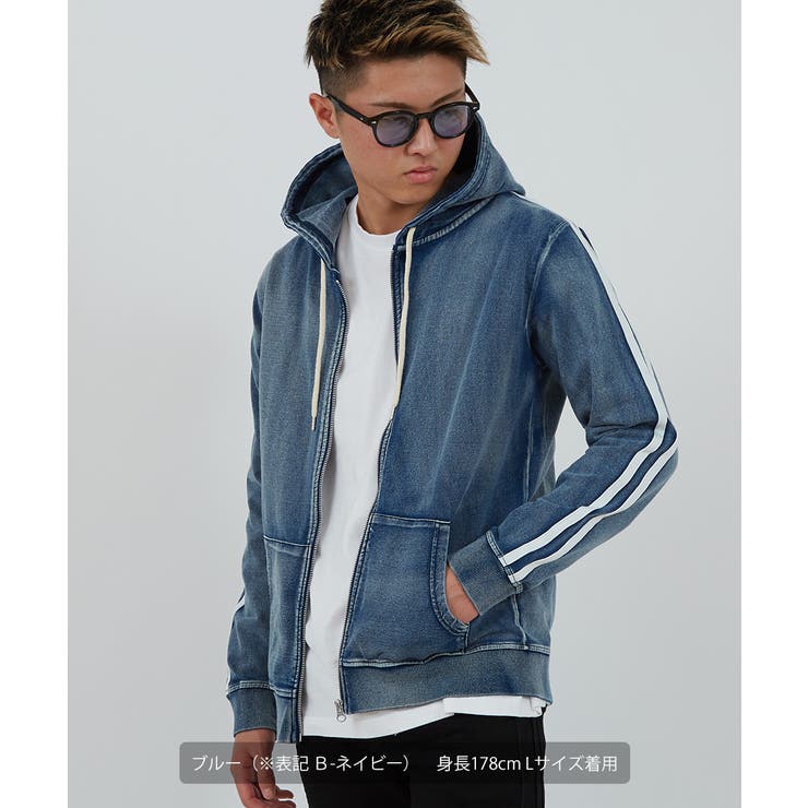 パーカー メンズ カットデニム 品番 Ip Improves インプローブス のメンズファッション通販 Shoplist ショップリスト
