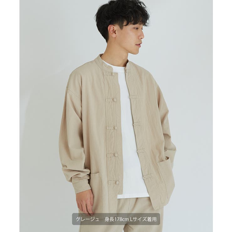 シャツ メンズ カンフーシャツ[品番：IP000005257]｜improves