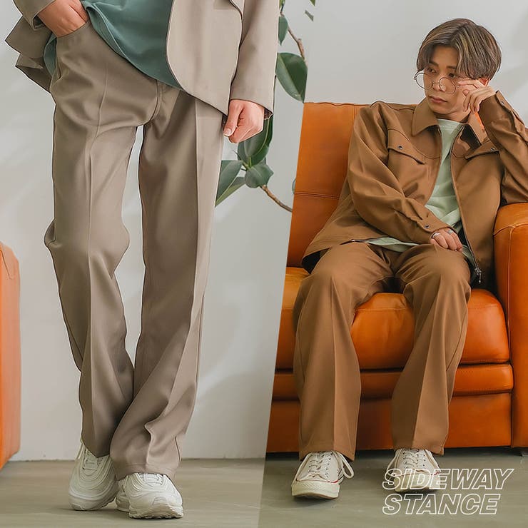 セミフレアパンツ メンズ セットアップ対応 | improves | 詳細画像1 