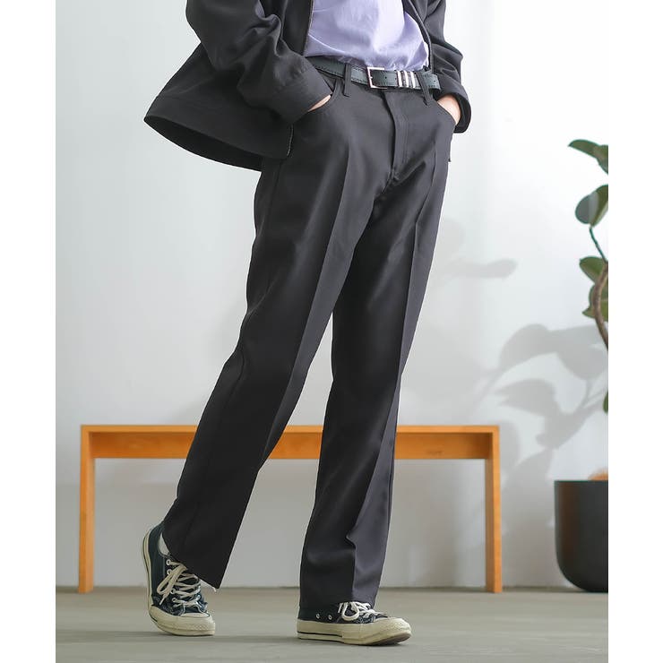 ブラック | セミフレアパンツ メンズ セットアップ対応 | improves