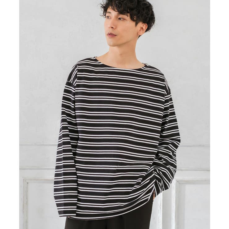 ボーダー Tシャツ カットソー[品番：IP000005377]｜improves