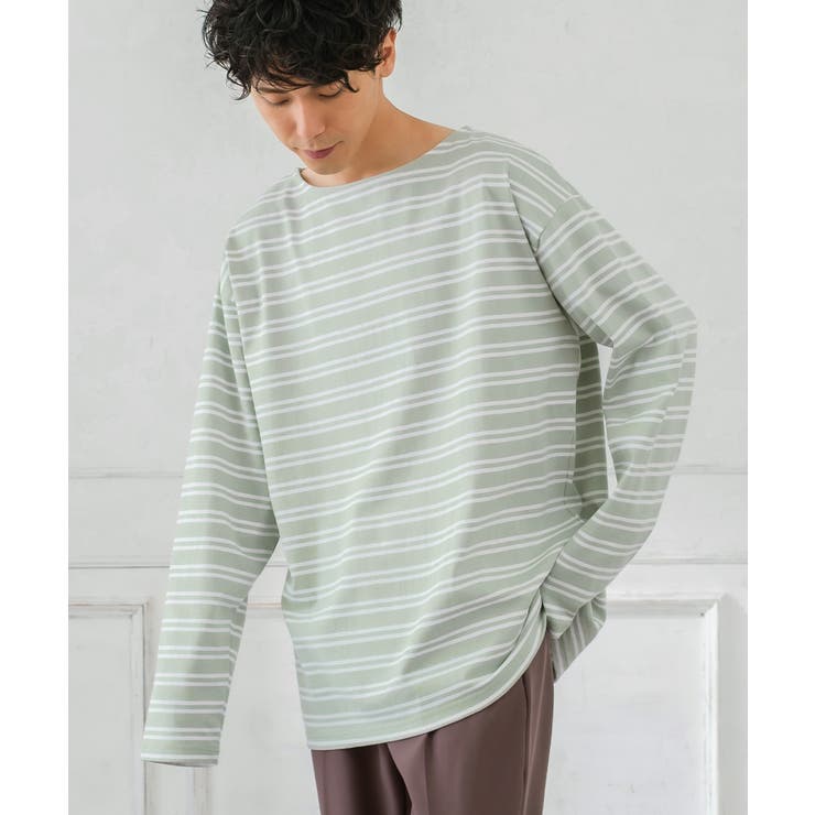 ボーダー Tシャツ カットソー[品番：IP000005377]｜improves