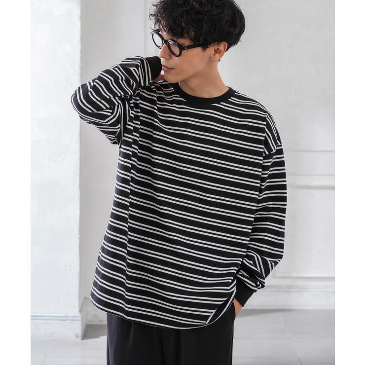 ボーダー Tシャツ カットソー[品番：IP000005378]｜improves