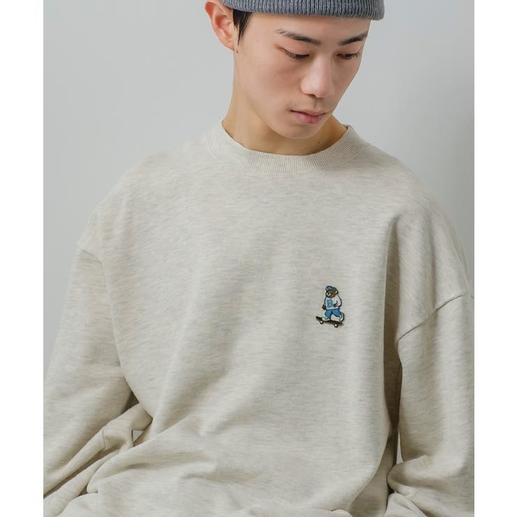 くまワンポイント刺繍 スウェット トレーナー 品番 Ip Improves インプローブス のメンズファッション通販 Shoplist ショップリスト