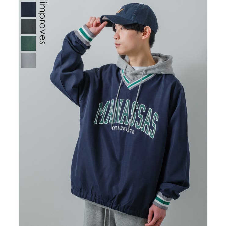 ロンT カレッジロゴ プルオーバー | improves | 詳細画像1 