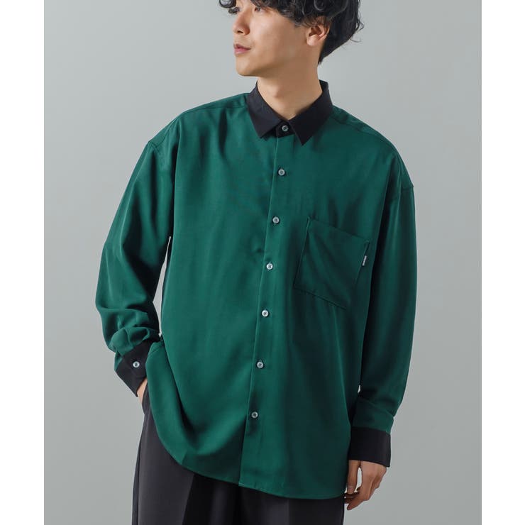 ナチュラルストレッチ クレリックシャツ メンズ[品番：IP000005503
