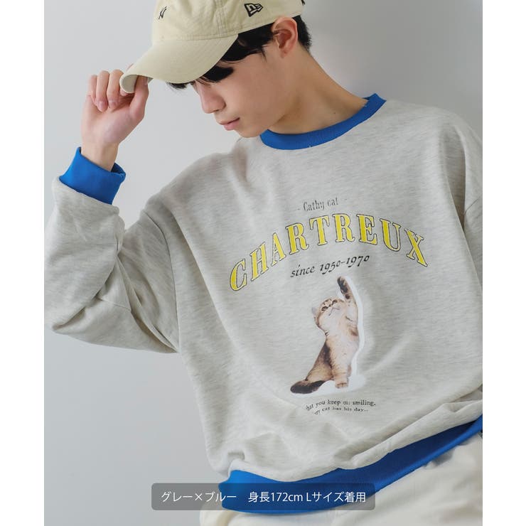 カレッジ×アニマル スウェット トレーナー [品番：IP000005491]｜improves（インプローブス）のメンズファッション通販｜SHOPLIST（ショップリスト）