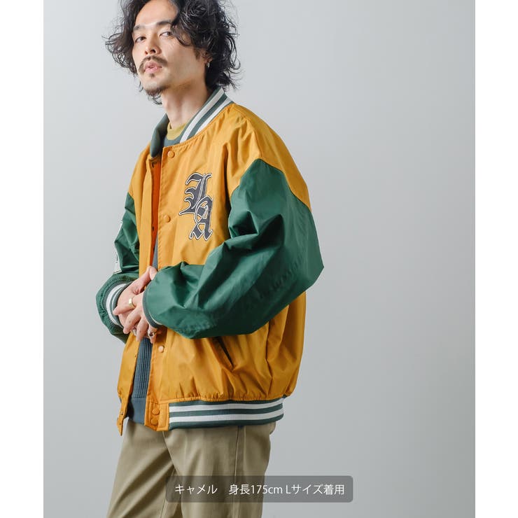 カレッジロゴ ナイロン スタジャン[品番：IP000005492]｜improves