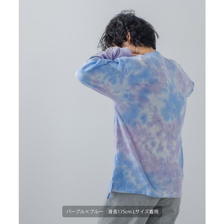 ロンT タイダイ染め プリント