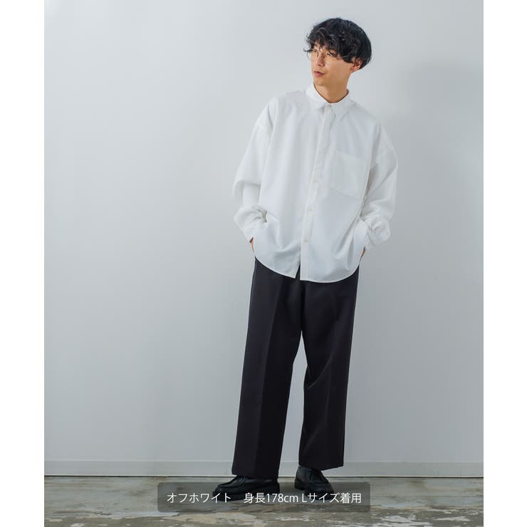 ◇ニュアンスカラーダンプオーバーサイズシャツ（カジュアル