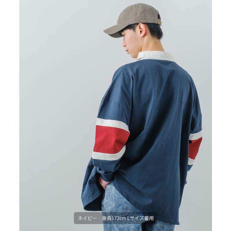 楽天市場】ラガーシャツ 半袖（カラーネイビー）（レディース