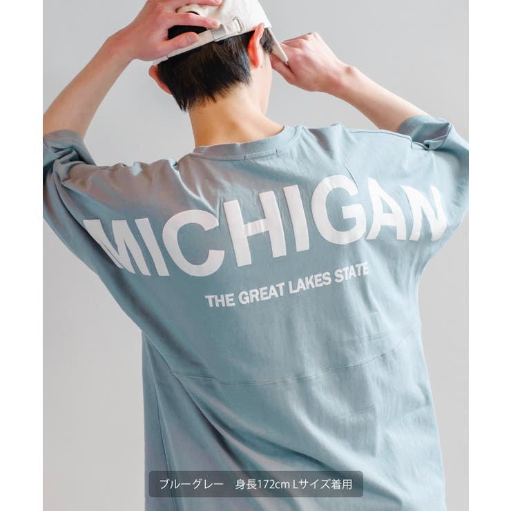 発泡バックプリント 半袖Tシャツ メンズ[品番：IP000005601]｜improves