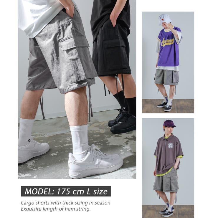 スーパーワイド カーゴ ショートパンツ[品番：IP000005583