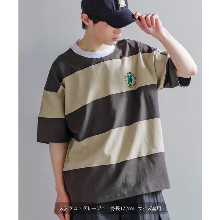 ラガー ボーダー Tシャツ[品番：IP000005600]｜improves（イン