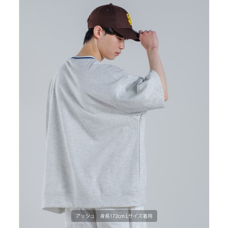 裏毛スウェット ロゴワッペン オーバーサイズ | improves | 詳細画像5 