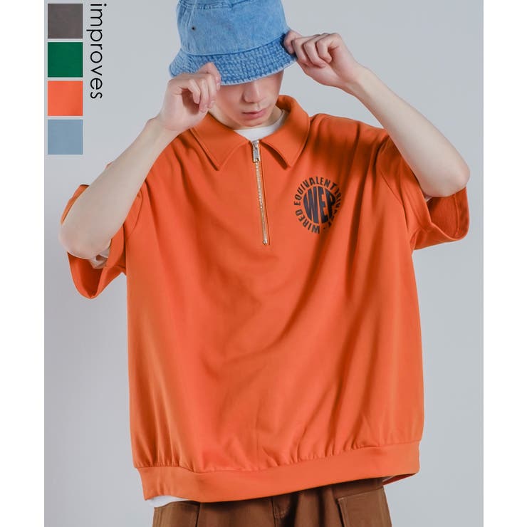 裏毛スウェット プリント 半袖 | improves | 詳細画像1 