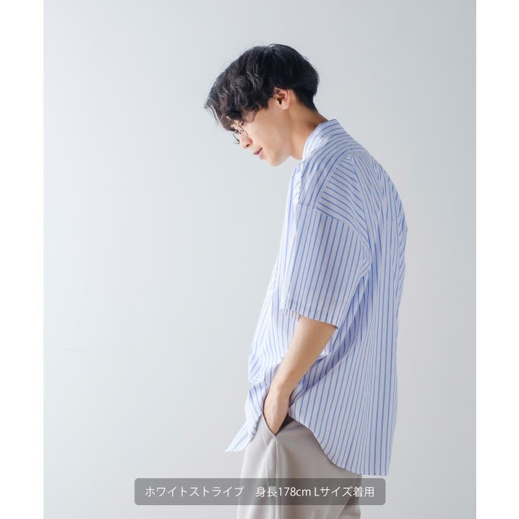 【未使用タグ付き】IENA SOMELOS レギュラーシャツ ストライプ クイック ストレッチ ストライプ レギュラー シャツ SLIM型