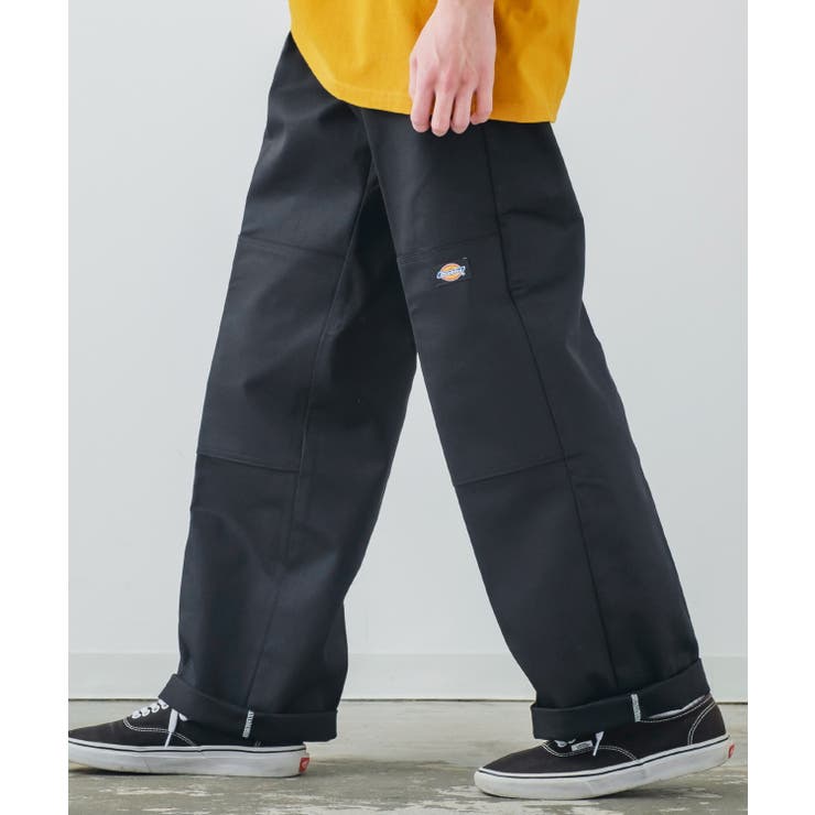 送料無料商品 |  公式 オンライン Dickies ブラック ゴムウエスト（ワークパンツ(140 チノパン パンツ