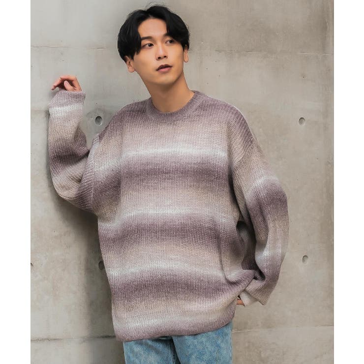 セーター ニット ミックスグラデーションニット メンズ DIESEL