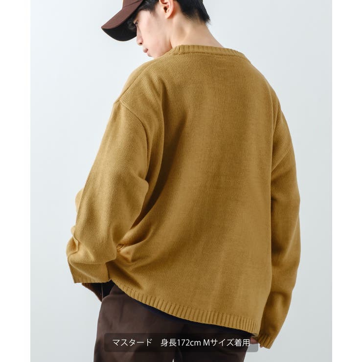 カーディガン メンズ レタードニット[品番：IP000005814]｜improves（インプローブス）のメンズファッション 通販｜SHOPLIST（ショップリスト）