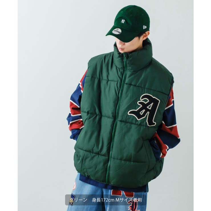 ダウンベスト メンズ ワッペン[品番：IP000005820]｜improves（イン