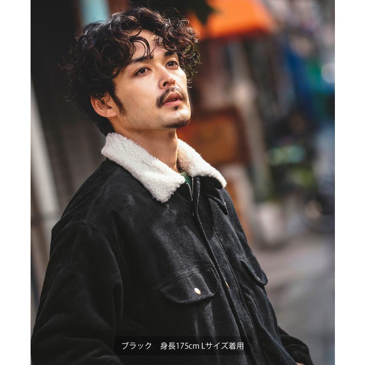 ボアジャケット メンズ コーデュロイ[品番：IP000005846]｜improves