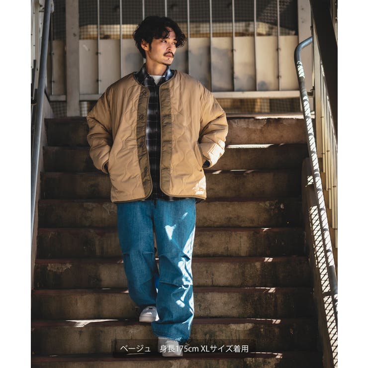 キルティングジャケット メンズ ボアジャケット[品番