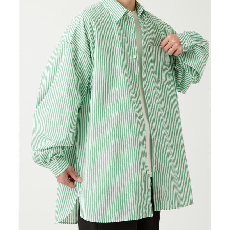 長袖シャツ メンズ ストライプ[品番：IP000005892]｜improves（イン