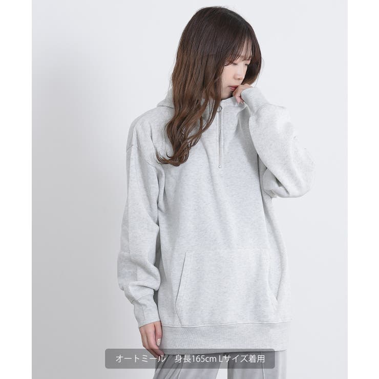 パーカー メンズ ハーフジップ | improves | 詳細画像17 