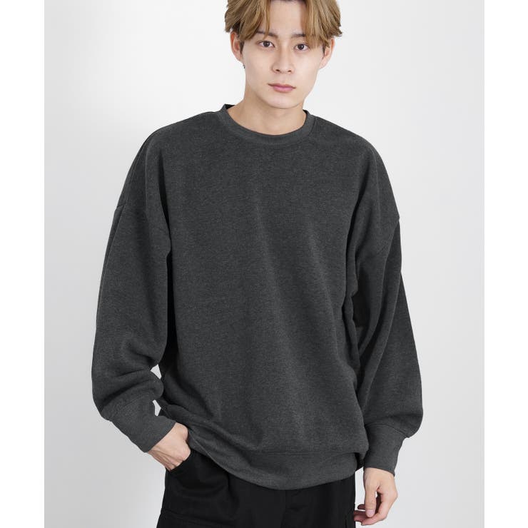 杢チャコール | トレーナー メンズ コットンタッチ | improves
