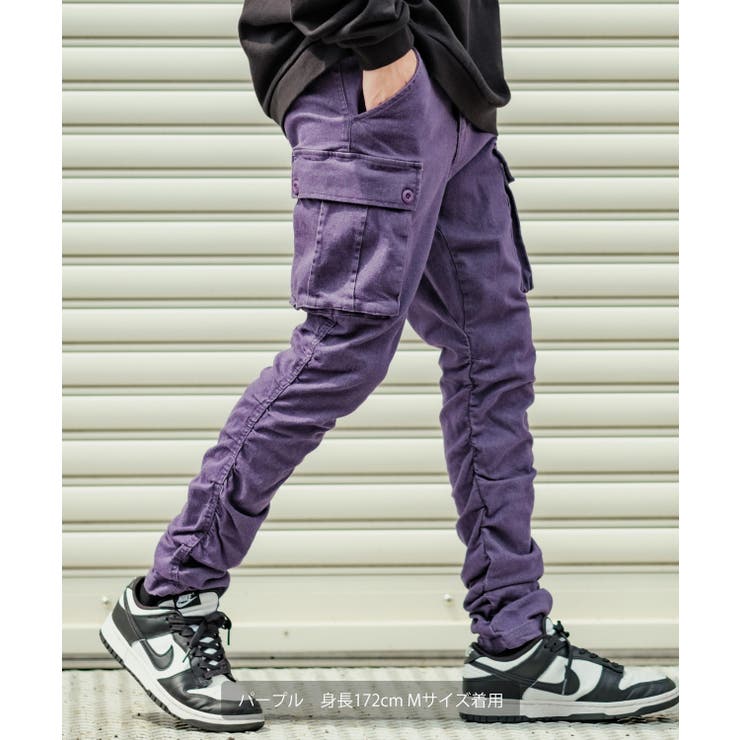 カーゴパンツ【スリムタイプ】送料込み improves カーゴパンツ メンズ スリムパンツ テーパードパンツ