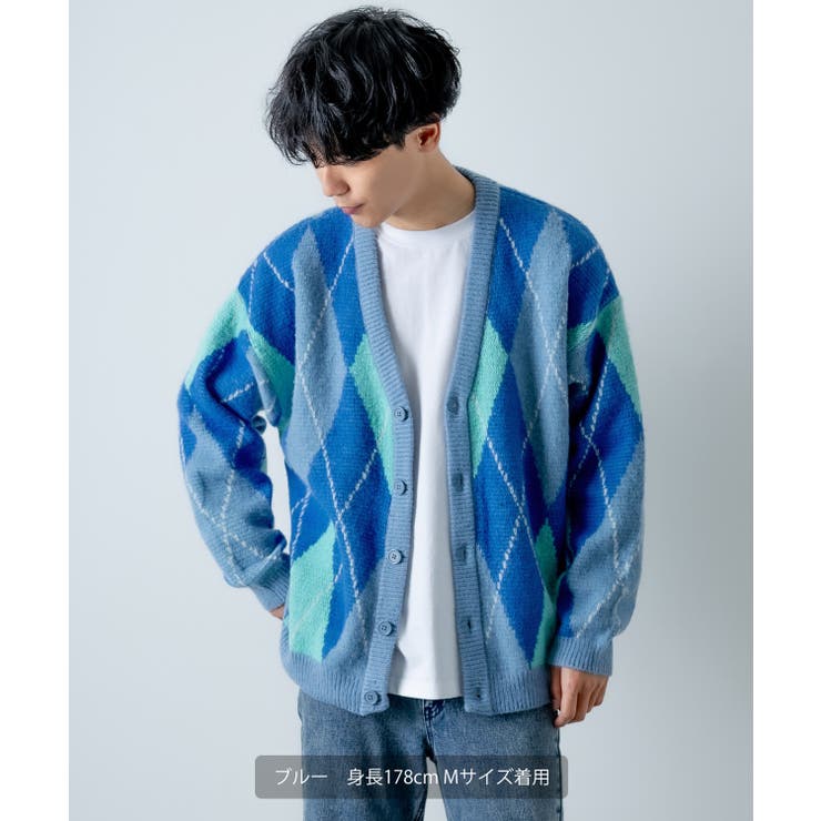 カーディガン メンズ クルーネック[品番：IP000006311
