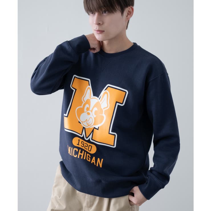 Ａ-ネイビー | トレーナー メンズ 裏起毛 | improves