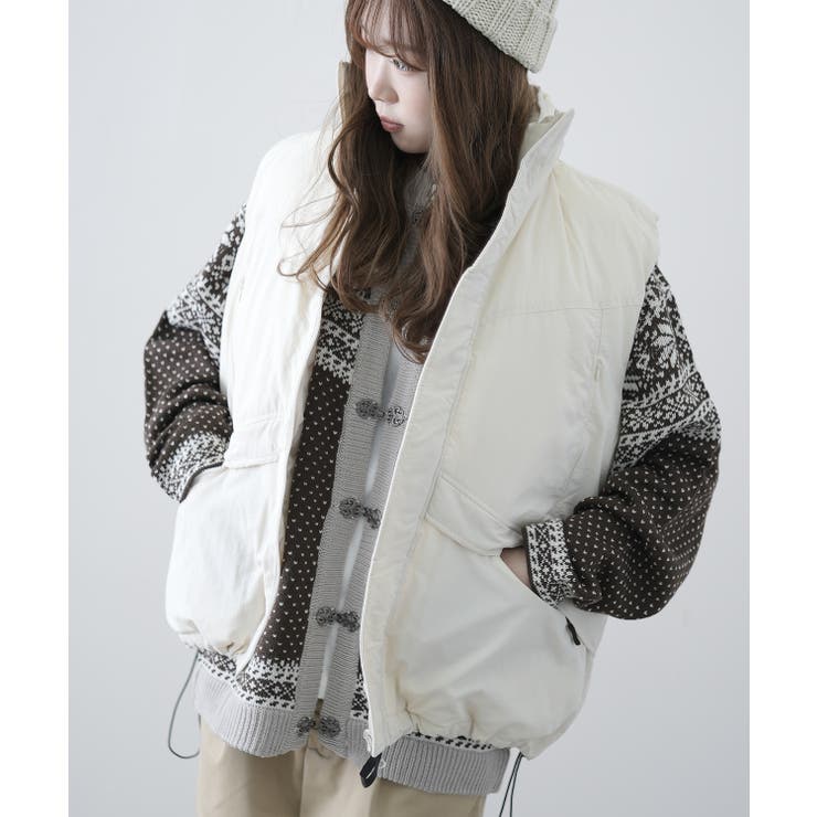 【人気✨】LACOSTE ホワイト ダウンベスト USＬおおきめ ゆったり ダウンベスト メンズ エコダウン[品番：IP000006407]｜improves