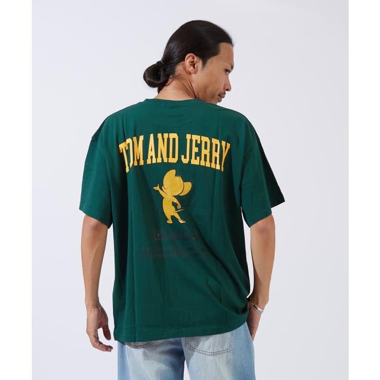 Ｃ-グリーン | 半袖Tシャツ メンズ TOM&JERRY | improves