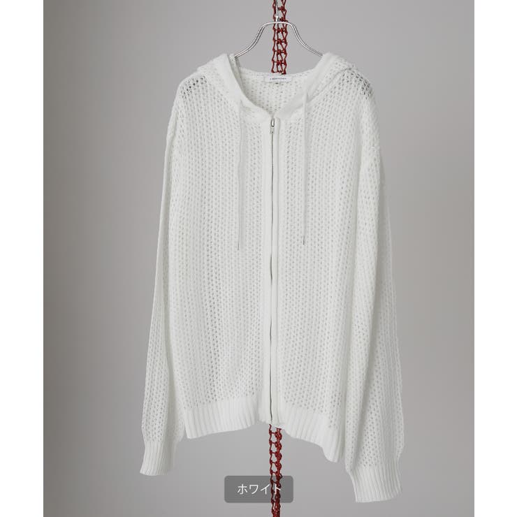 Desertic／デザーティック リキッドパーカー ニット ホワイト グレー ほぼ日刊イトイ新聞 - 平さん50着のパーカ