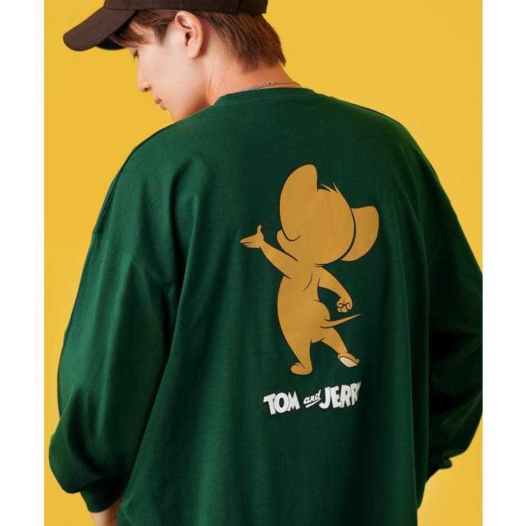 グリーン | 長袖Tシャツ メンズ TOM&JERRY | improves