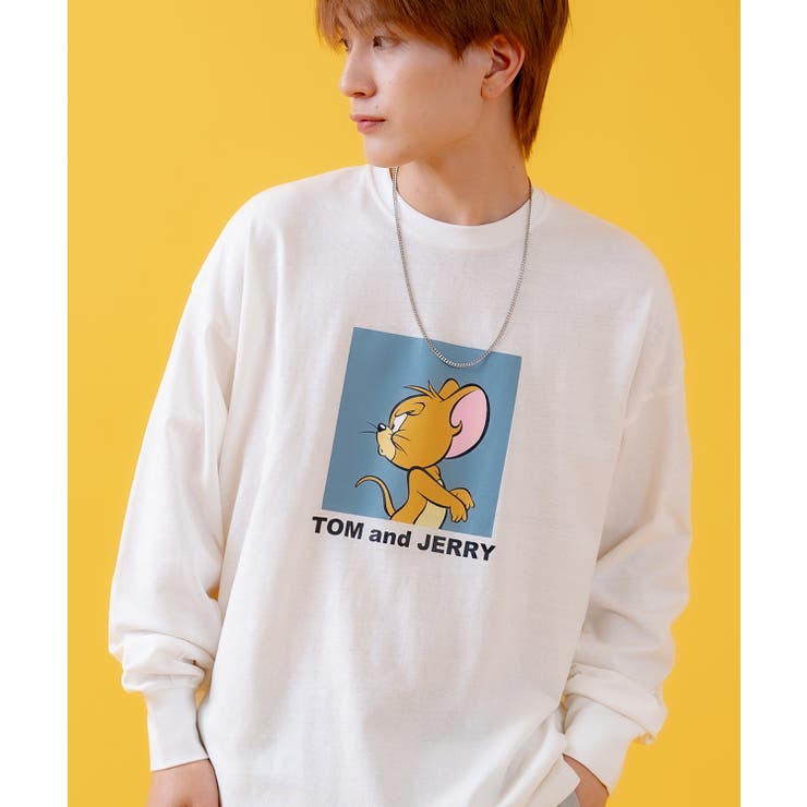 ホワイト | 長袖Tシャツ メンズ TOM&JERRY | improves